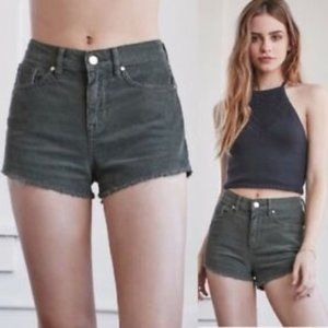 Kendall & Kylie Spice Corduroy High Rise Shorts